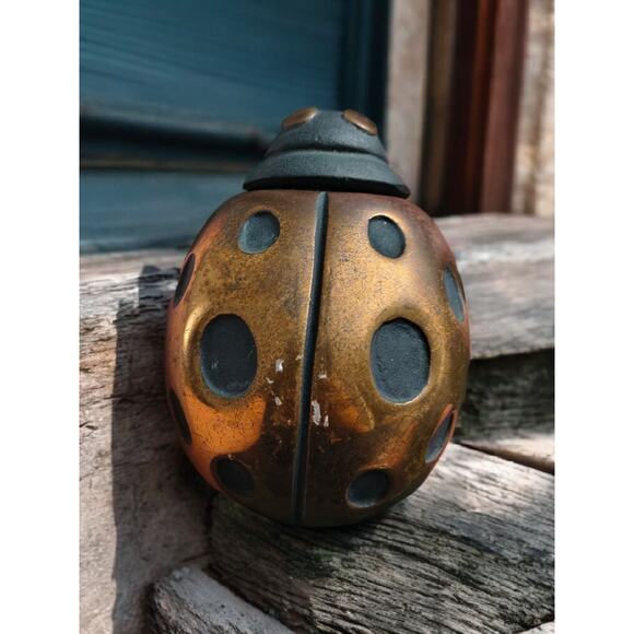 Vintage Brass Ladybug Door Knocker Large 5” by Michael Healy Brass & Metal - Picture 1 of 6